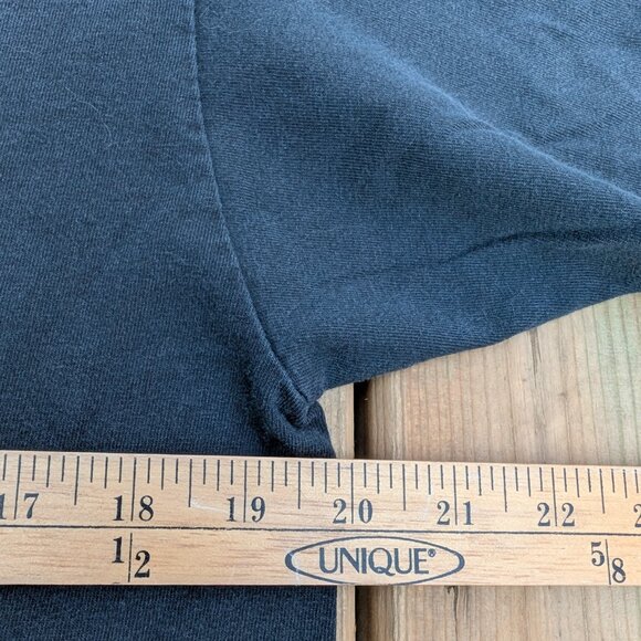 Vintage Y2K No Fear T-Shirt Men's L Black Game7 Graphic Pullover Retro Crew Neck - Picture 6 of 10